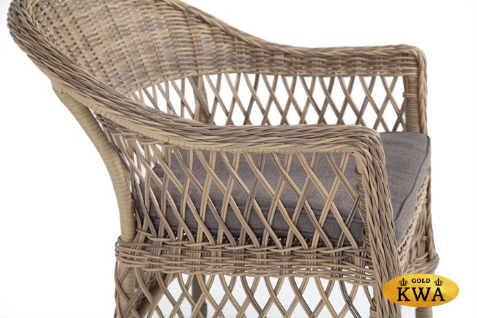 "Сицилия" плетеный стул из искусственного ротанга, цвет соломенный