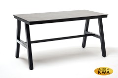 "Рио" стол из HPL 140х70см, H75, цвет столешницы "серый гранит"