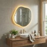 Organic L LED Gold Зеркало в раме с подсветкой