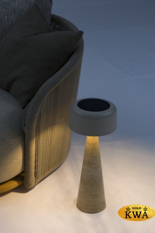 Kiruna (Cone L) Светильник антрацит, алюминий/натуральный камень