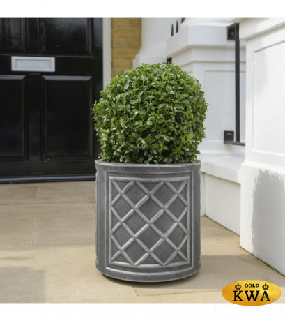 Кашпо Лед  круглое S, Round Lead Effect 24L