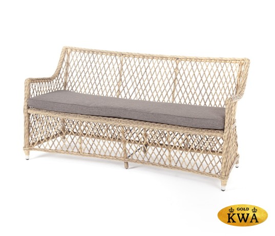 "Латте" диван двухместный из искусственного ротанга, цвет коричневый