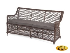 &quot;Латте&quot; диван двухместный из искусственного ротанга, цвет коричневый