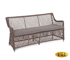 "Латте" диван двухместный из искусственного ротанга, цвет коричневый