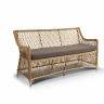 "Латте" диван двухместный из искусственного ротанга, цвет коричневый
