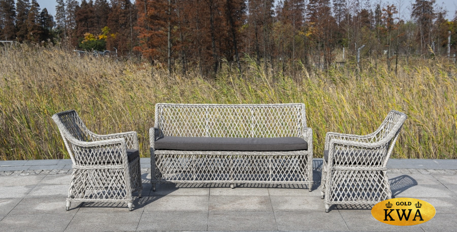 "Латте" диван двухместный из искусственного ротанга, цвет коричневый