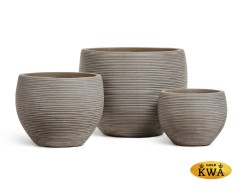 Кашпо TREEZ ERGO TreeLine Сферическая чаша Капучино в-38, д-49 см