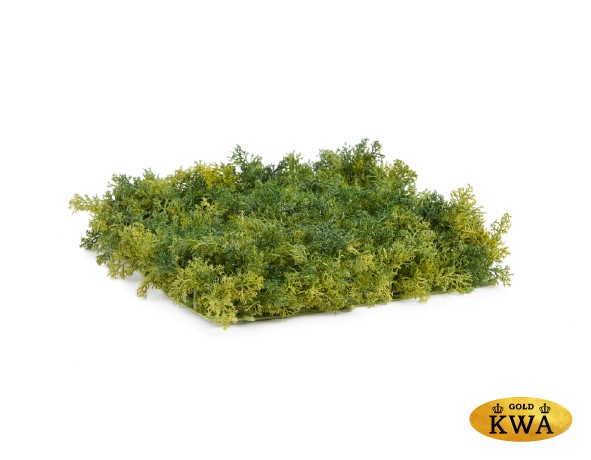 Мох Ягель коврик зелёный микс 25х25 см (пластик) 40/40