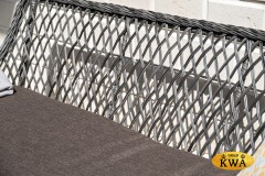 "Катания" обеденная группа плетеная на 4 персоны, цвет графит