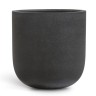 Кашпо TREEZ Effectory Granit Цилиндрическая Чаша Черный песок д-65, в-68 см