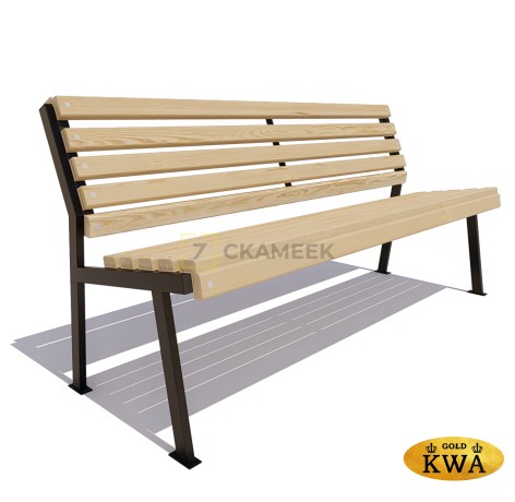 Скамейка «Ретро» без подлокотников (2,0 ангарская сосна,40х60)