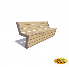 Скамейка «Техно» (1,5 м лиственница, 30х120)