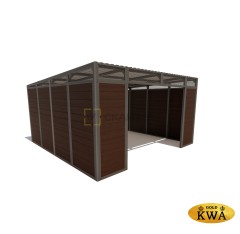 Контейнерная площадка для ТБО с ДПК