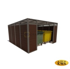 Контейнерная площадка для ТБО с ДПК