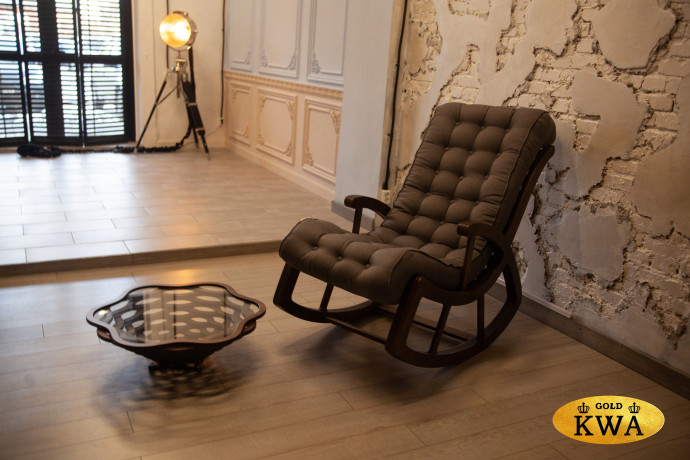 Комплект из влагостойкой фанеры Викинг кресло-качалка+столик