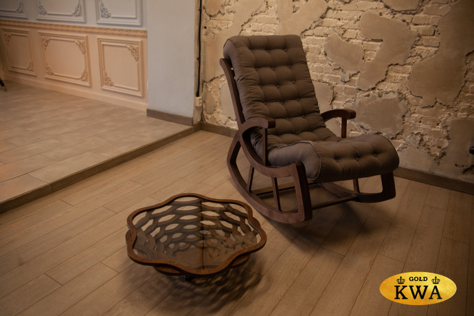 Комплект из влагостойкой фанеры Викинг кресло-качалка+столик