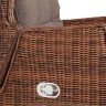 "Форио" кресло раскладное плетеное, цвет коричневый