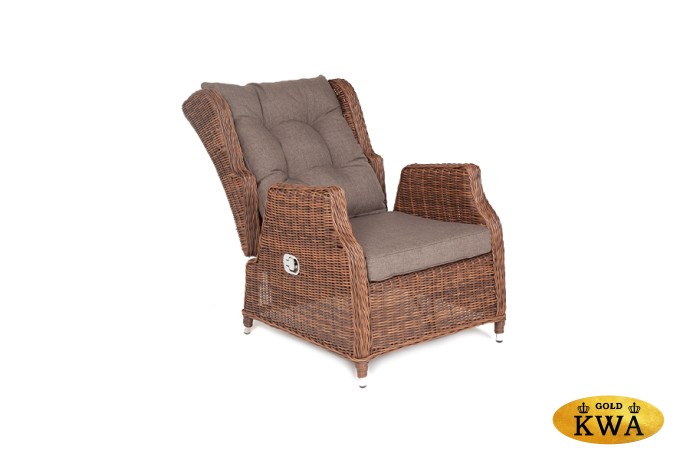 "Форио" кресло раскладное плетеное, цвет коричневый