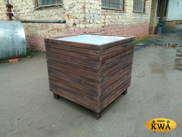 Кашпо деревянное для деревьев 65х65