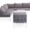 "Канны" модульная угловая лаунж-зона из роупа (веревки), цвет светло-серый