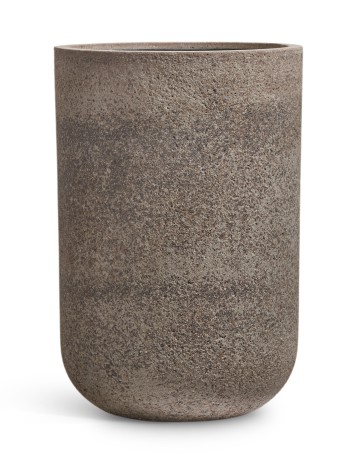 Кашпо TREEZ Effectory Granit Цилиндрическая Чаша Серый беж д-33, в-31 см