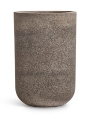 Кашпо TREEZ Effectory Granit Цилиндрическая Чаша Серый беж д-33, в-31 см