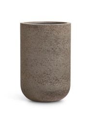 Кашпо TREEZ Effectory Granit Цилиндрическая Чаша Серый беж д-33, в-31 см
