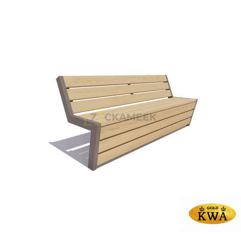 Скамейка «Техно» (1,8 м ангарская сосна, 30х120)