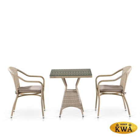 Комплект плетеной мебели T706/Y480C-W85 Latte (2+1)