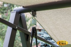 Качели LOAN трехместные (серые подушки)