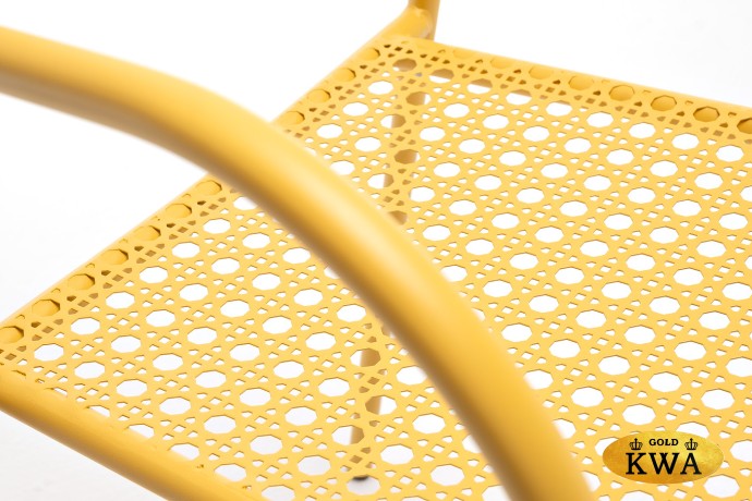 "Посейдон" стул с обработкой против ржавчины, стальной каркас, цвет желтый