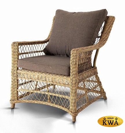 "Гранд Латте" кресло из искусственного ротанга, цвет соломенный