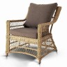 "Гранд Латте" кресло из искусственного ротанга, цвет соломенный