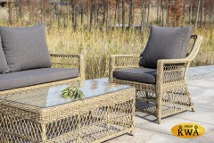 &quot;Гранд Латте&quot; кресло из искусственного ротанга, цвет соломенный