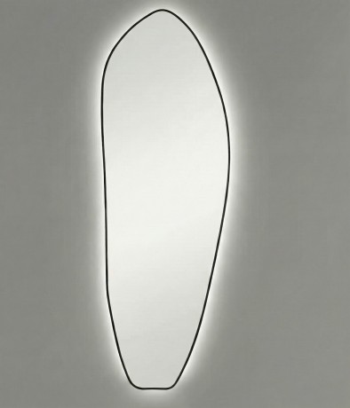 Organic XL LED Gold Зеркало в полный рост в раме с подсветкой