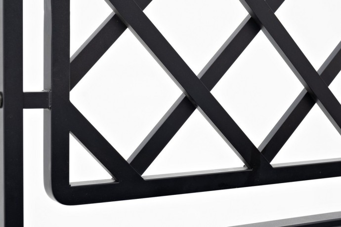 Кашпо из акации НОРД прямоугольное со стойкой-решеткой