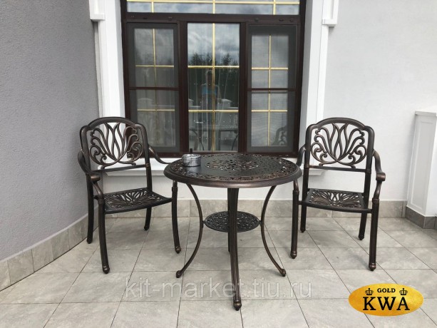 Комплект литой мебели из алюминия Geneva 2