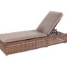 "Рим" шезлонг с подушкой, цвет коричневый