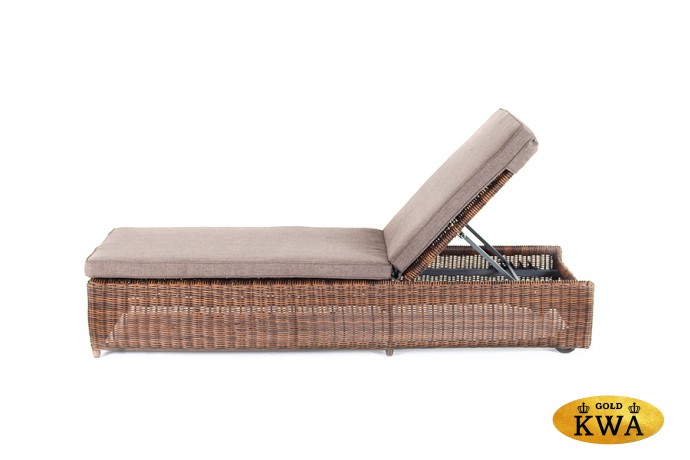 "Рим" шезлонг с подушкой, цвет коричневый