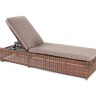 "Рим" шезлонг с подушкой, цвет коричневый