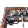 "Рим" шезлонг с подушкой, цвет коричневый
