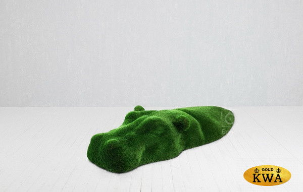 Топиари ландшафтная фигура Бегемот в воде (средний)