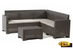 Угловой комплект садовой мебели Nebraska Corner венге