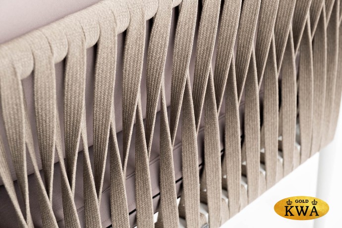 "Касабланка" модульная лаунж-зона из роупа (веревки), каркас из алюминия