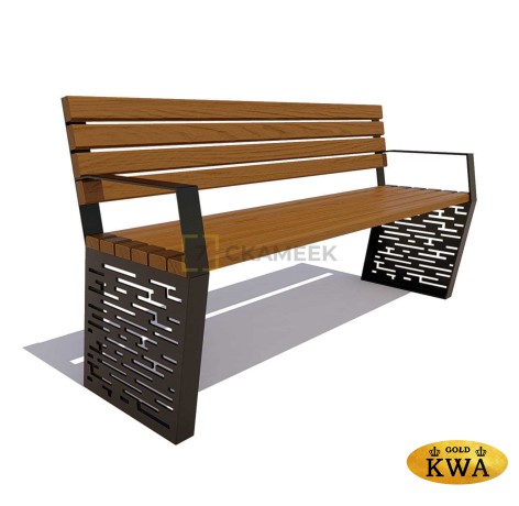 Скамейка парковая «Дрезден» (0,6 лиственница, 40х60)