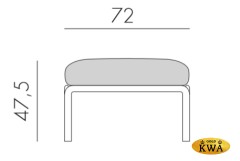 Пуф пластиковый с подушкой
