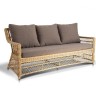 "Гранд Латте" диван трехместный из искусственного ротанга, цвет соломенный