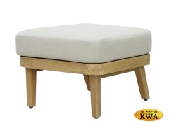 Лаунж-кресло плетеное с высокой спинкой и пуфом