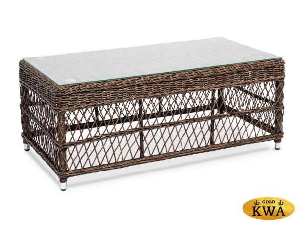 "Гранд Латте" стол журнальный из искусственного ротанга, цвет коричневый