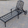 Литой шезлонг из алюминия Bernie